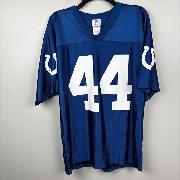 Vintage Jersey Indianapolis Colts 44 Dallas Clark NFL Team Apparel polyester M - Picture 10 of 10